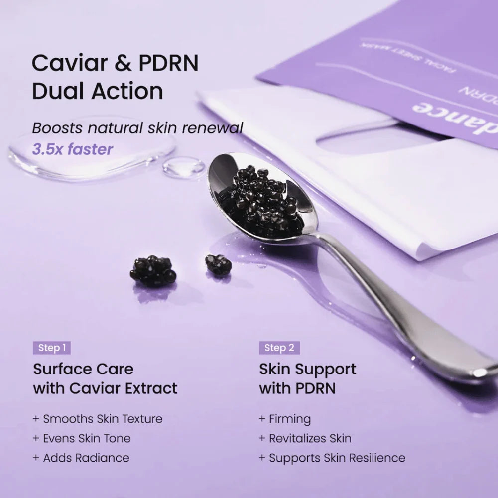 Biodance Caviar och PDRN dual action hudvård