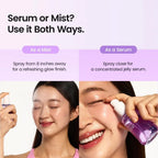 Så används BIODANCE Caviar PDRN Jelly Serum Mist som serum eller ansiktsmist