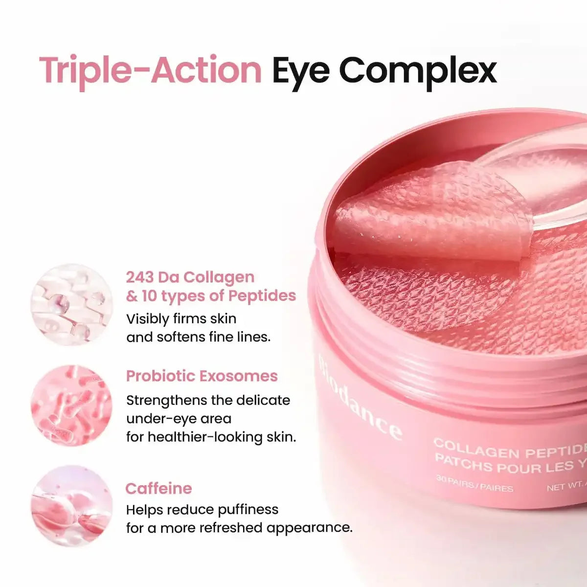 Biodance Collagen Peptide Eye Patches med 60 hydrogelpatches