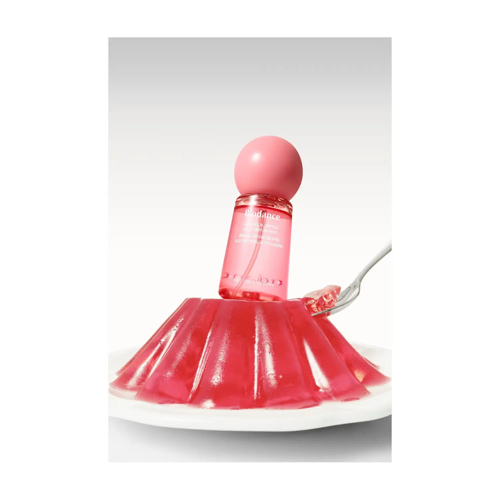 BIODANCE Collagen Peptide Jelly Serum Mist med rosa jelly-textur