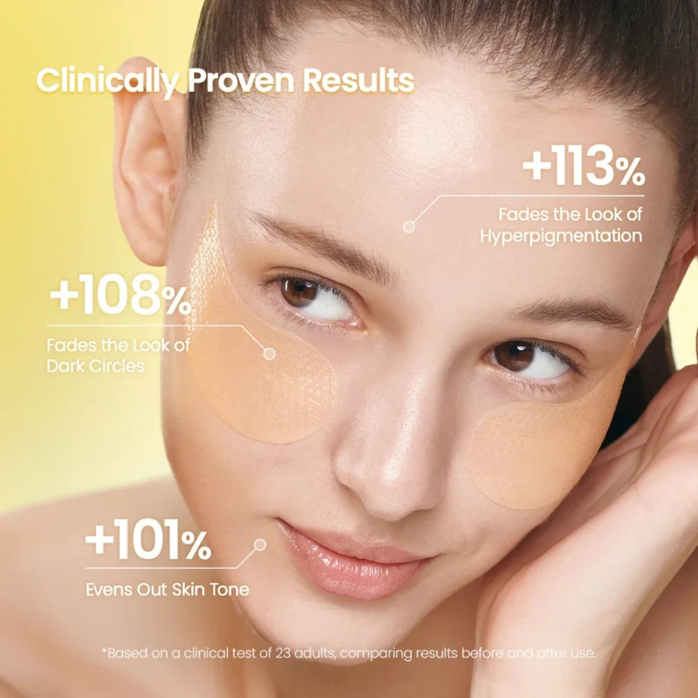 Test results for Biodance Vita Niacinamide Eye Patches on dark circles and uneven tone
