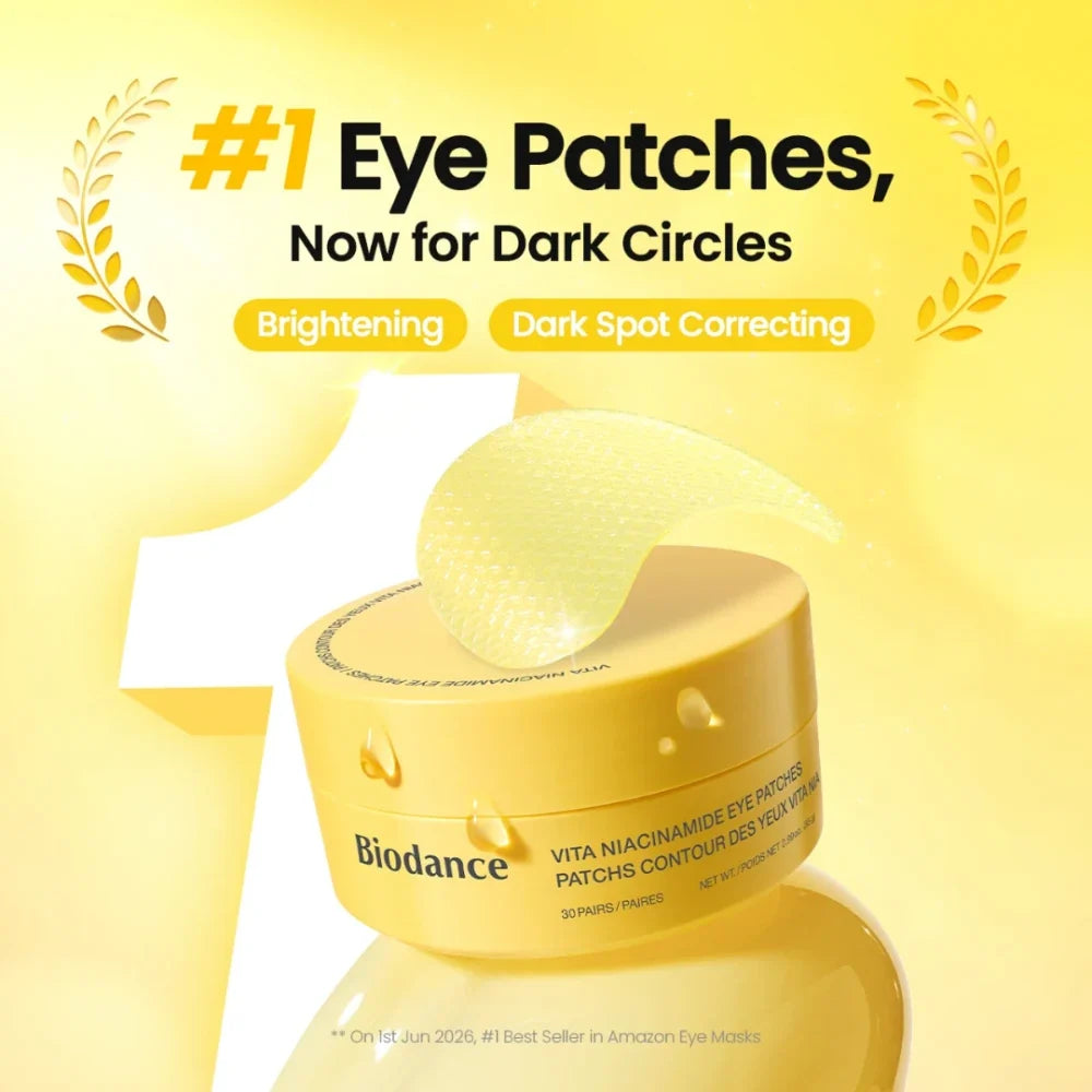 Biodance Vita Niacinamide Eye Patches for dark circles and uneven skin tone