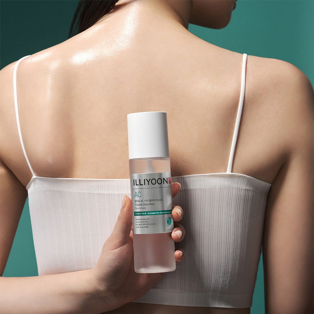 Body mist med salicylsyra och niacinamid som hjälper mot kroppsakne och tilltäppta porer