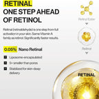 celimax liposome-encapsulated 0.05 percent retinal for skin texture and firmness