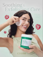 Återfuktande toner pads med Centella Complex, Ceramide NP och hyaluronsyra som stärker hudbarriären