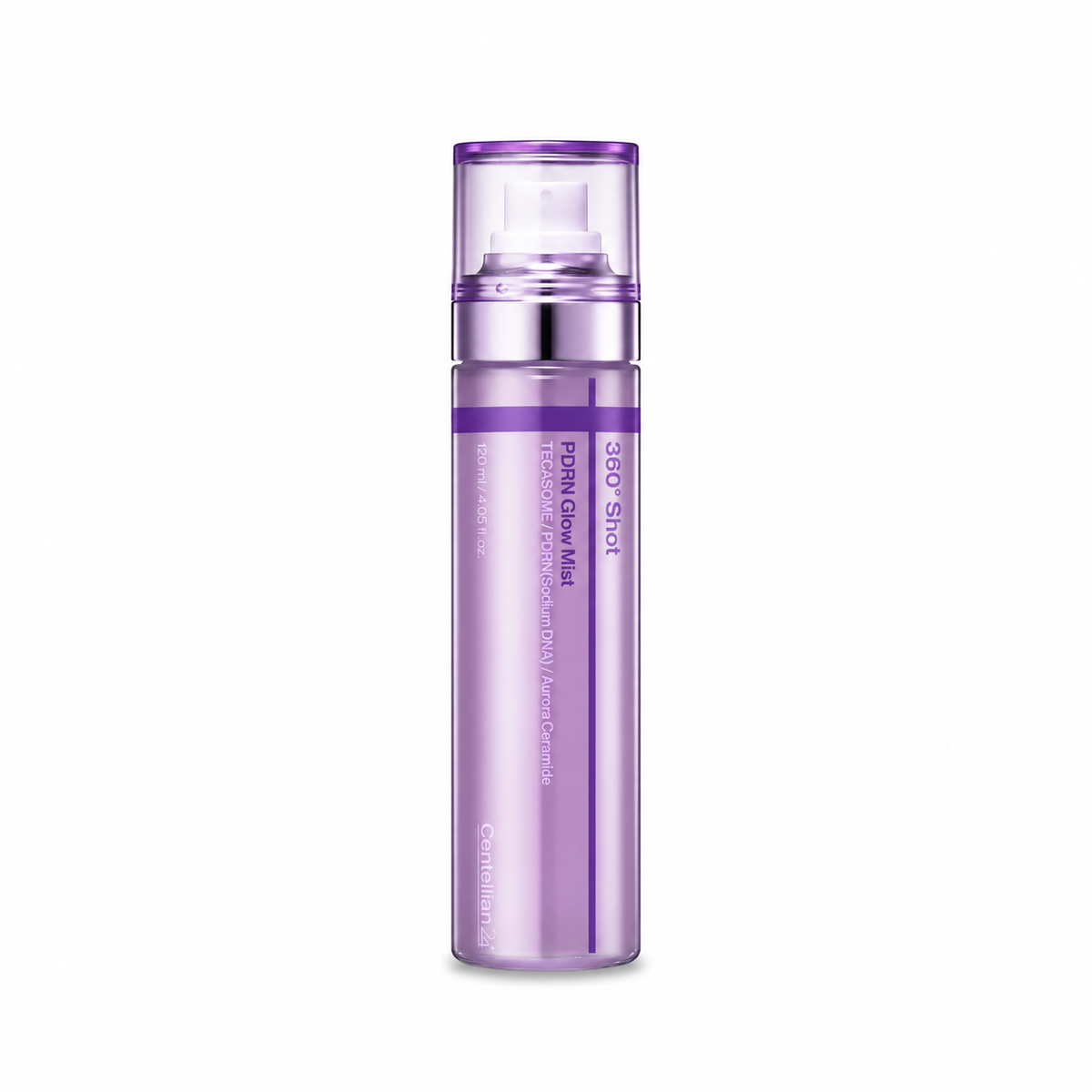 Centellian24 360° Shot PDRN Glow Mist 120 ml on a white background