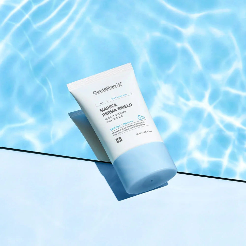 Centellian24 K-beauty dewy sun cream, återfuktande solkräm som ger strålande hud och skyddar mot solskador.