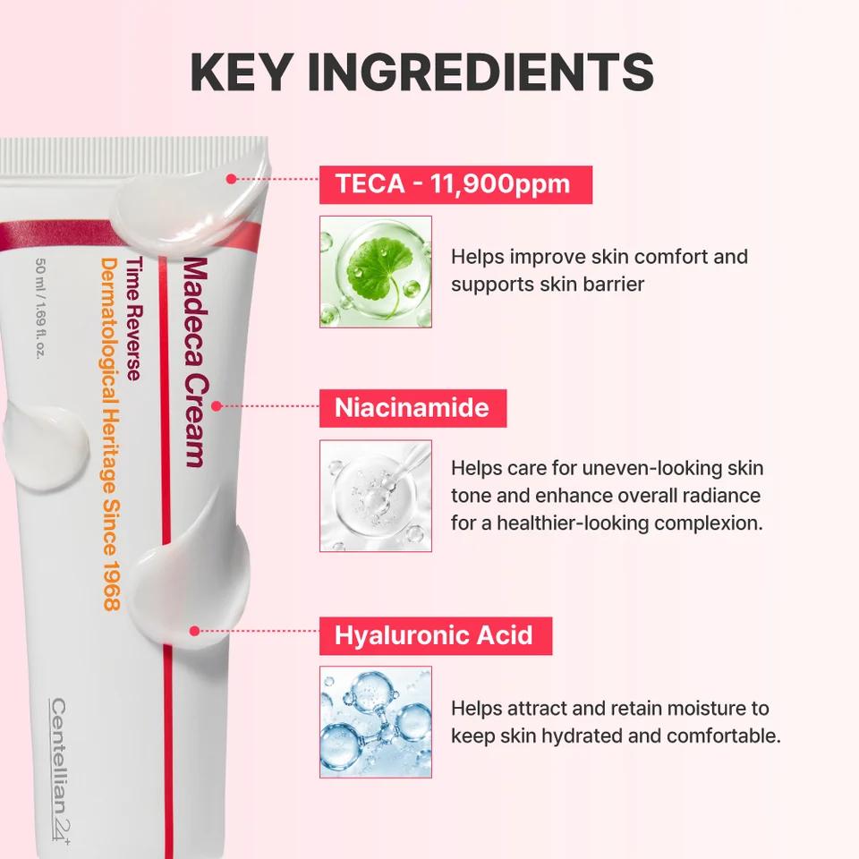 Nyckelingredienser i Centellian24 Madeca Cream Time Reverse
