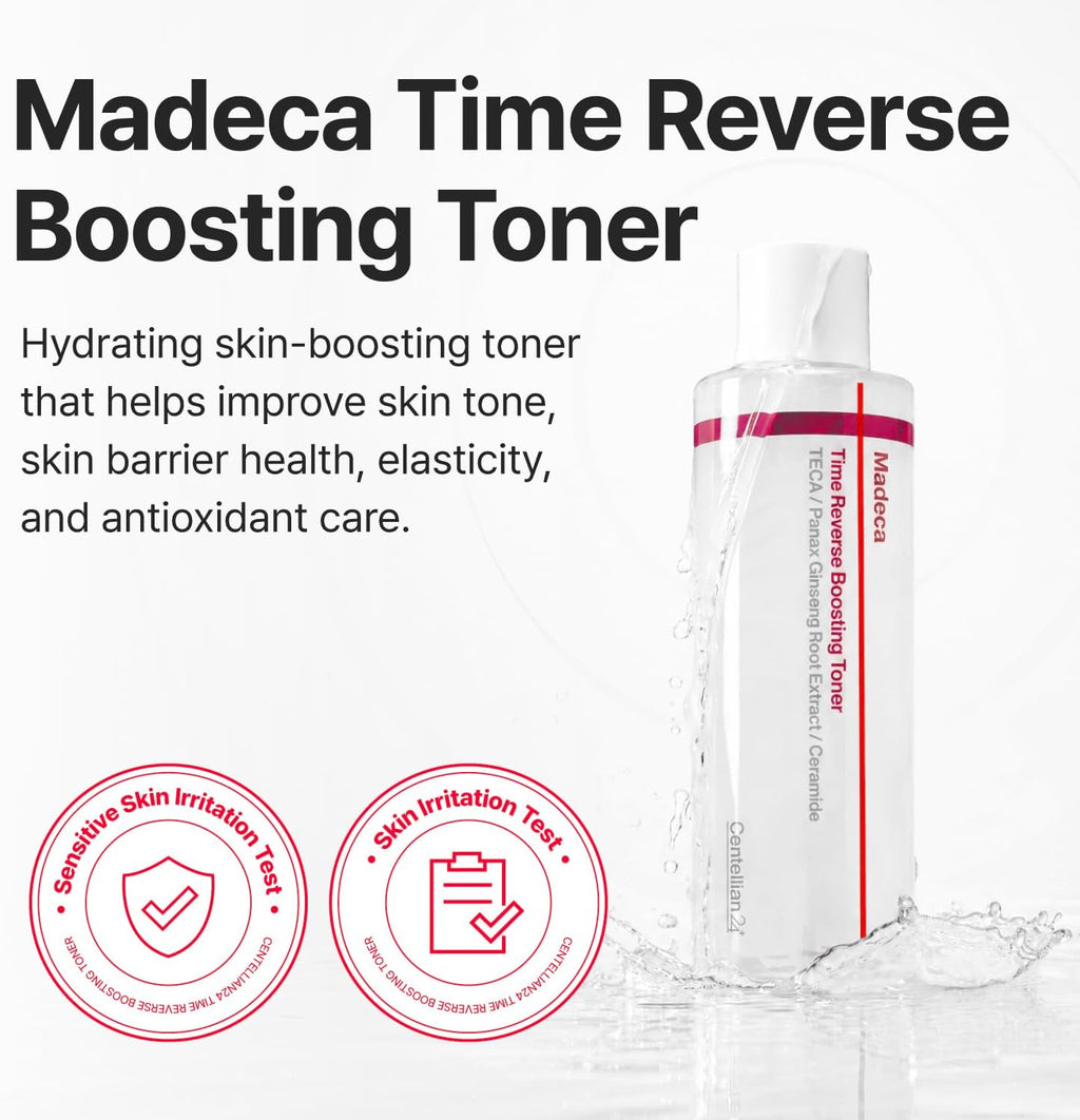 Centellian24 Madeca Time Reverse Boosting Toner för fukt, lyster och hudbarriär