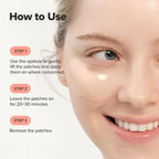 Koreanska collagen eye patches med retinal och peptider för mörka ringar och torr hud runt ögonen