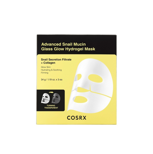 COSRX Advanced Snail Mucin Glass Glow Hydrogel Mask 3pcs