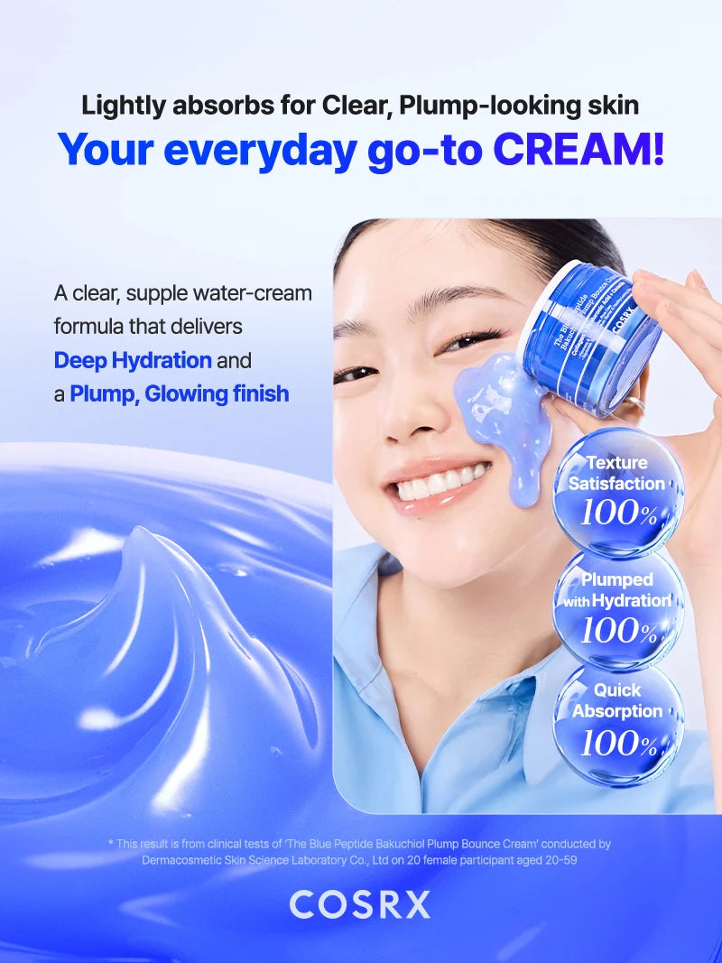 Blue Peptide Cream för förbättrad elasticitet och glow