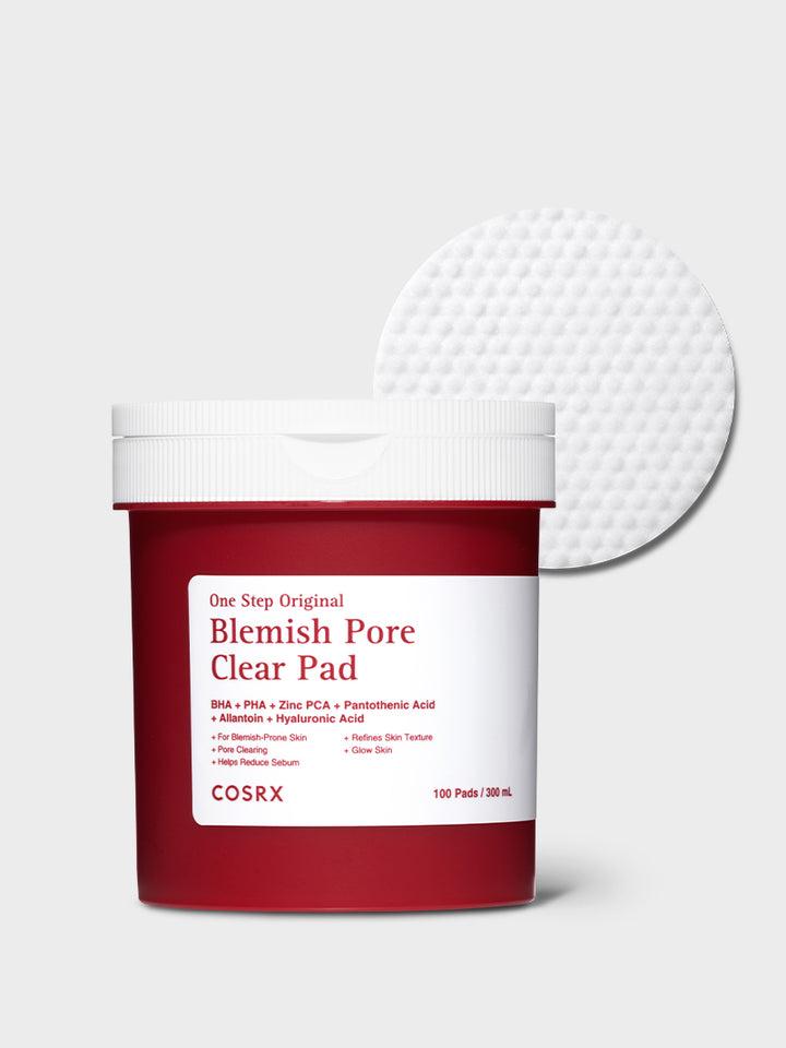 Exfolierande toner pads från COSRX som hjälper till att rengöra porer och minska pormaskar