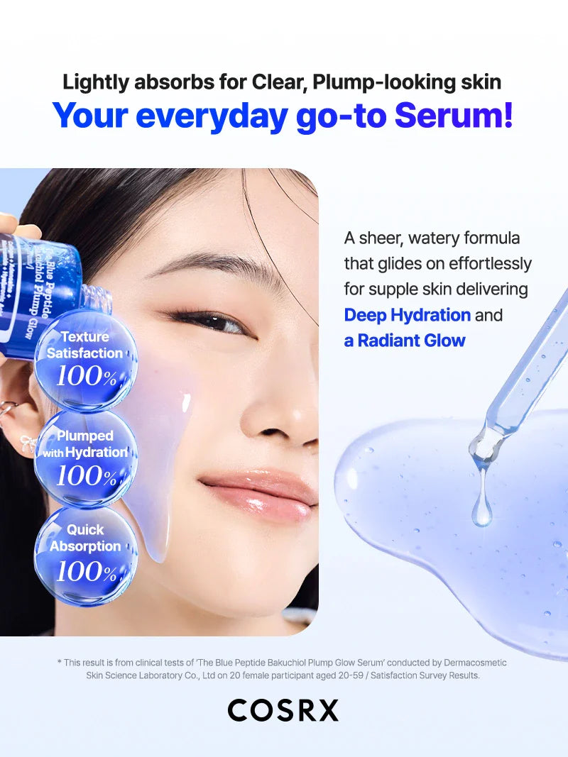 Blue Peptide Serum med GHK-Cu och peptider för fastare hud