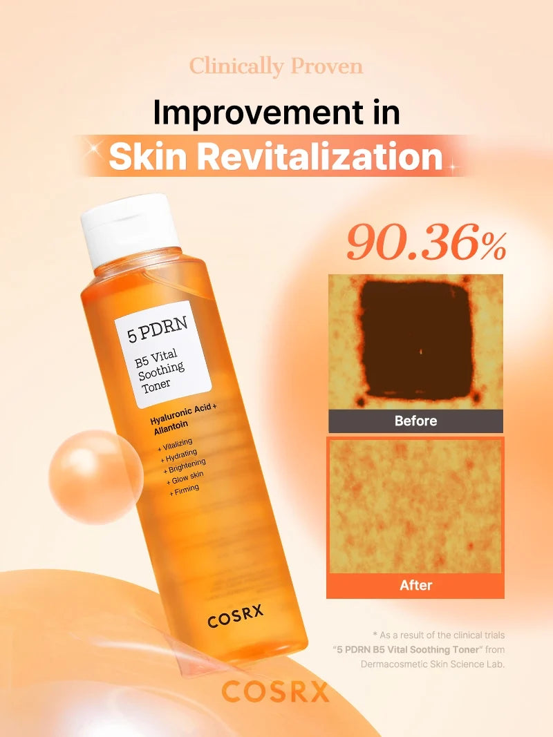 Återfuktande toner med vitamin B5 och niacinamid