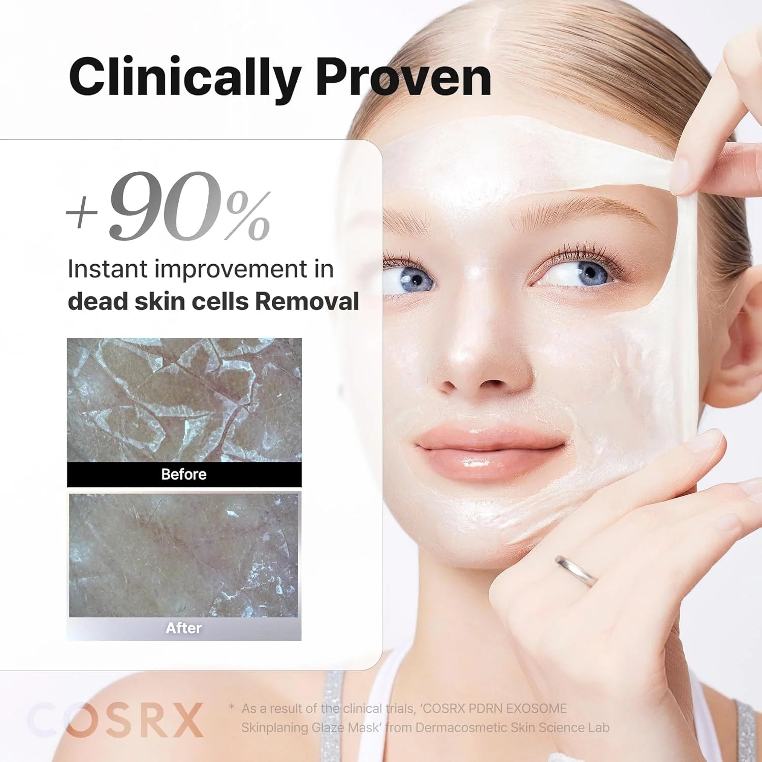Exfolierande peel-off mask med exosomer