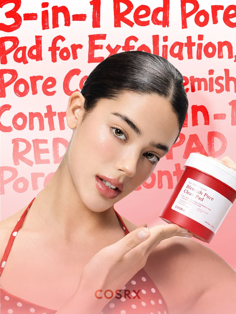 COSRX One Step Original Blemish Pore Clear Pads för daglig exfoliering, klarare hud och mindre synliga porer