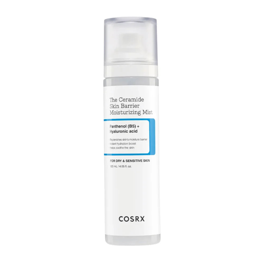 COSRX The Ceramide Skin Barrier Moisturizing Mist 120ml med 5 ceramider som stärker hudbarriären och återfuktar huden