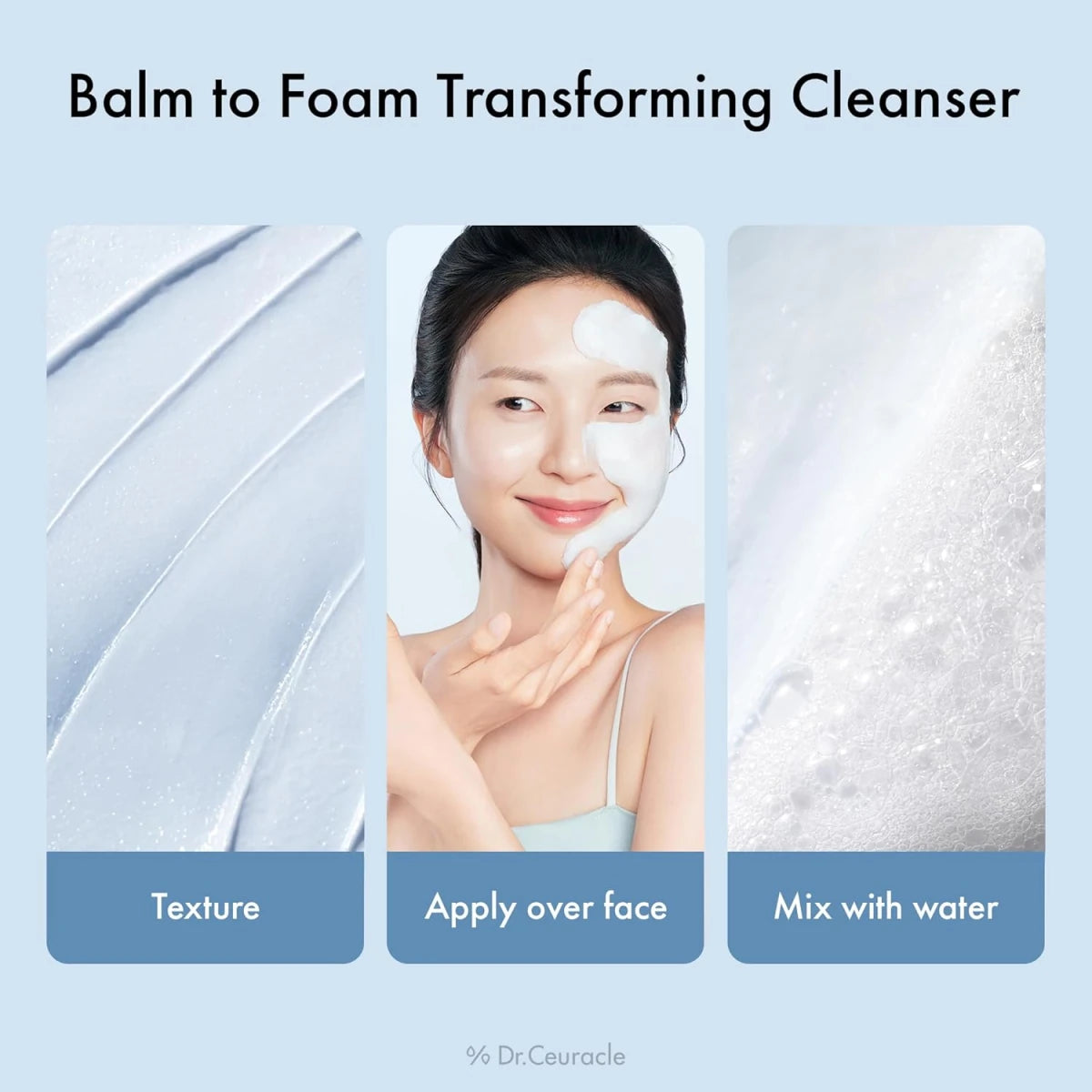 Så använder du Dr.Ceuracle Hyal Reyouth Melting Foaming Balm
