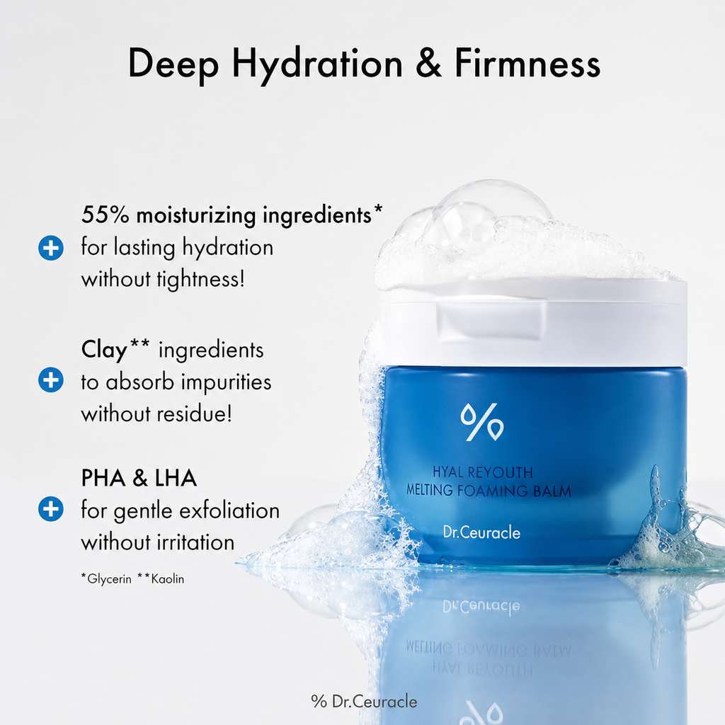Nyckelingredienser i Dr.Ceuracle Hyal Reyouth Melting Foaming Balm