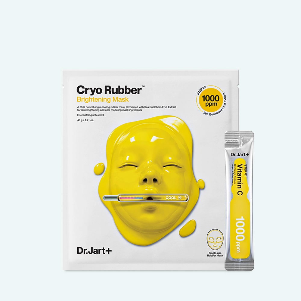 Dr. Jart+ Cryo Rubber Mask Brightening Vitamin C, ansiktsmask som förbättrar hudton, minskar trött hud och ger fräsch lyster.