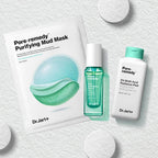 Skin before and after using Dr.Jart+ Pore Remedy Purifying Mud Mask