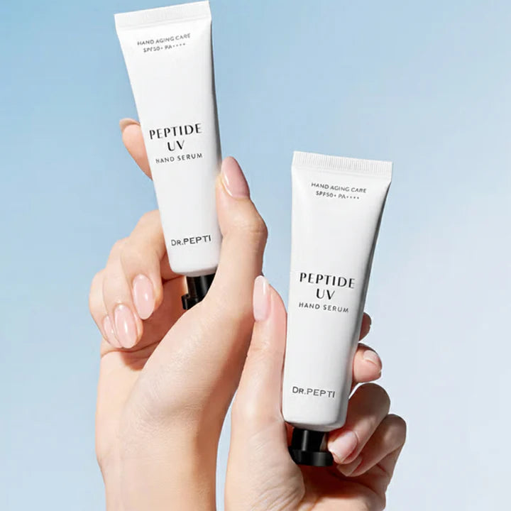 Koreanskt handserum med SPF50+ och peptider från Dr.Pepti