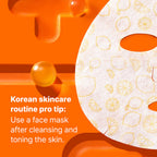 Glow boosting sheet mask for dull and tired looking skin