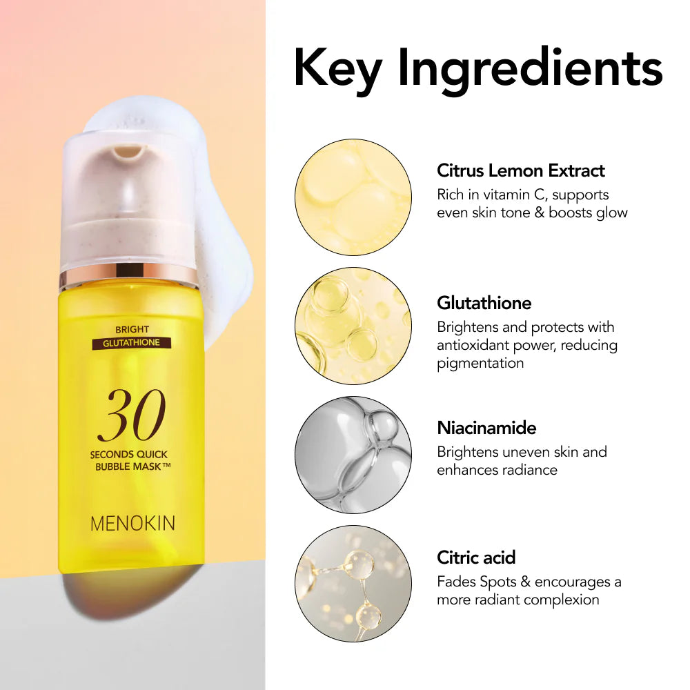 Koreansk bubbelmask med glutathione och hyaluronsyra