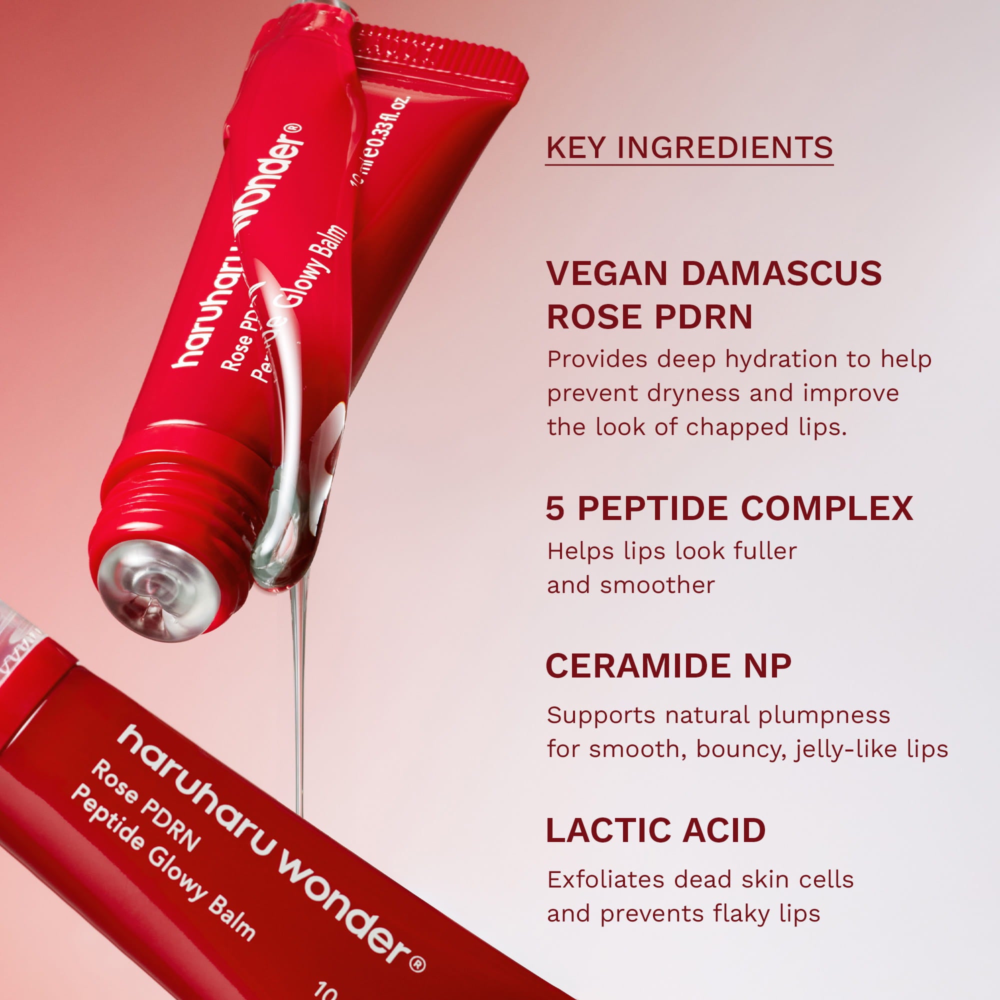 Haruharu Wonder K-beauty balm för glow, ansiktsbalm med peptider som stärker huden och ger lyster.
