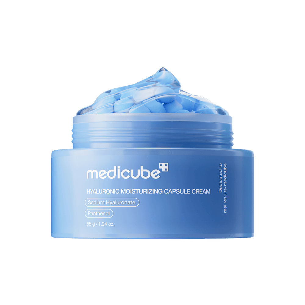 Hyaluronic acid capsule cream for deep hydration and plump skin
