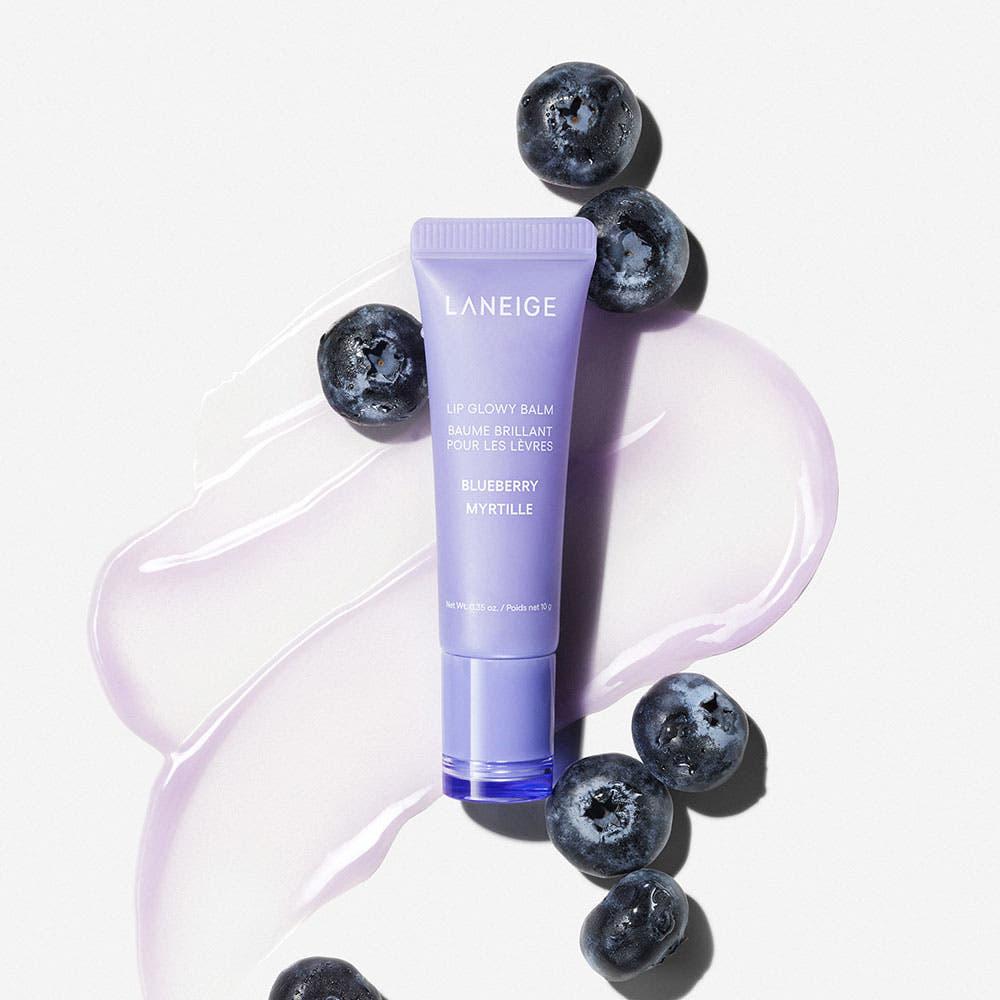 Koreanskt lip balm med Blueberry-doft och sheasmör för mjuka läppar