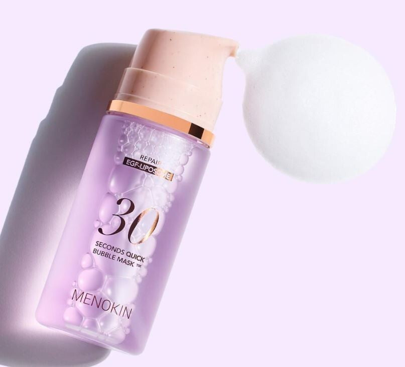 Återfuktande bubbelmask med barriärstärkande ingredienser
