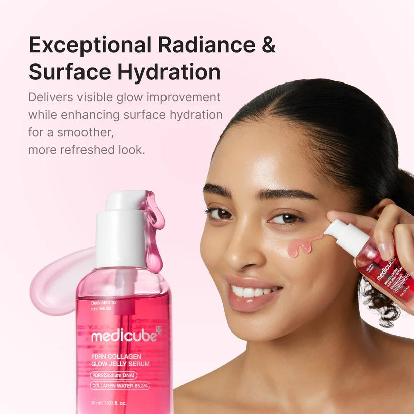 Återfuktande glass skin-serum med niacinamid