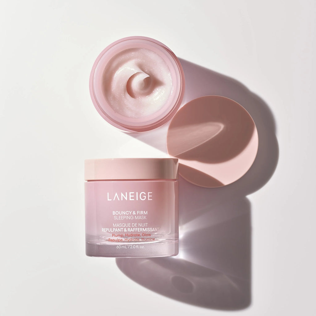 Återfuktande Overnight Mask från Laneige med Peony & Collagen Complex för mjuk och spänstig hud