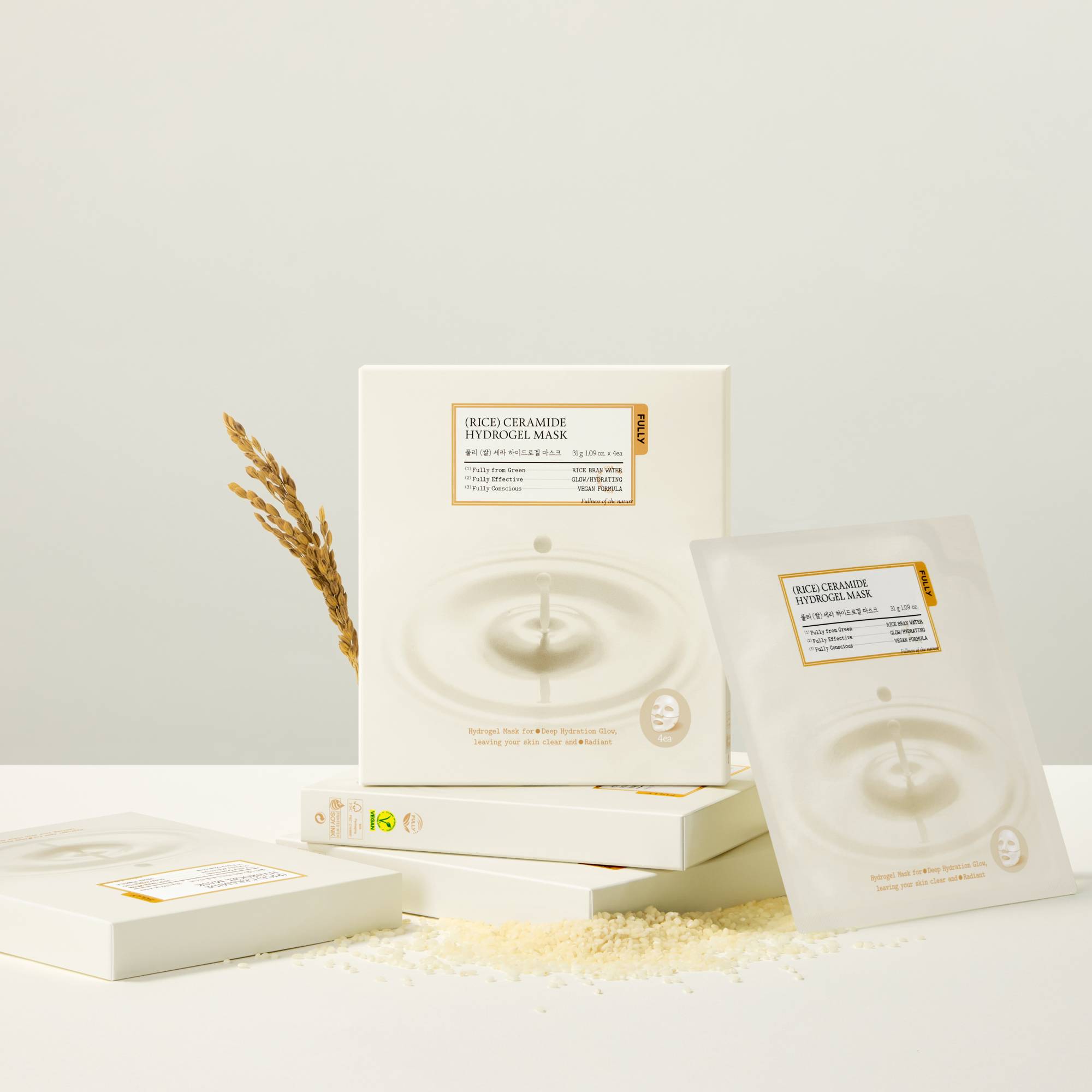 Sheet mask med risvatten, panthenol och ceramider som ger långvarig återfuktning