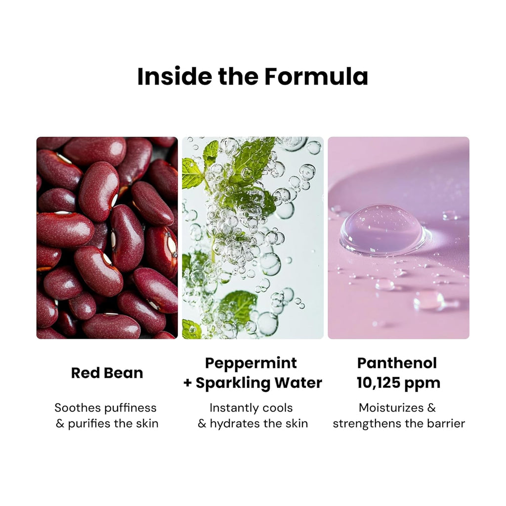 återfuktande och lugnande ansiktsmask för känslig hud, produkt ingredienser