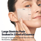Hydrating toner pads with hyaluronic acid and collagen