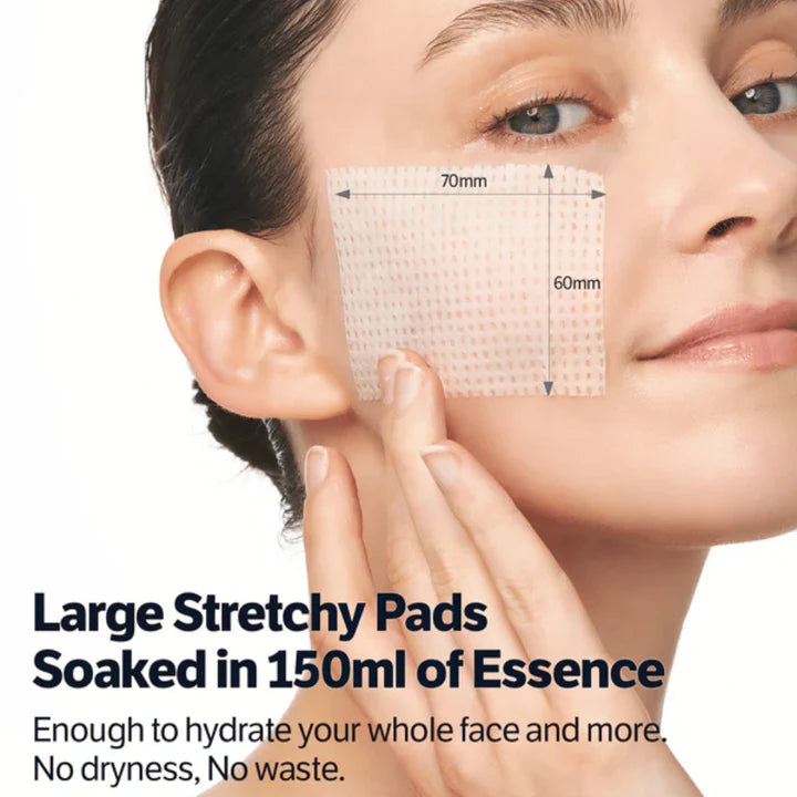 Hydrating toner pads with hyaluronic acid and collagen