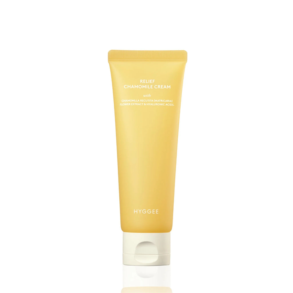 HYGGEE Relief Chamomile Cream lugnande gelkräm som återfuktar och balanserar huden