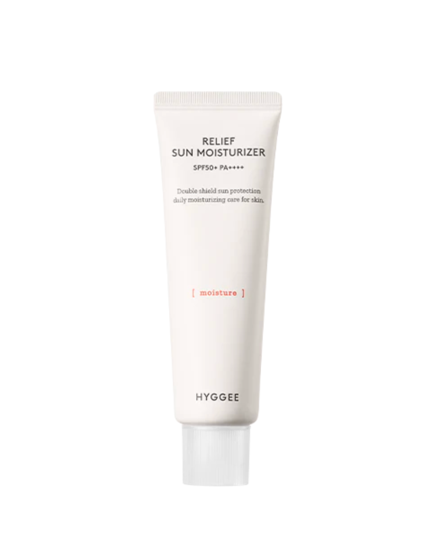 HYGGEE Relief Sun Moisturizer SPF50 PA++++ som skyddar huden och återfuktar