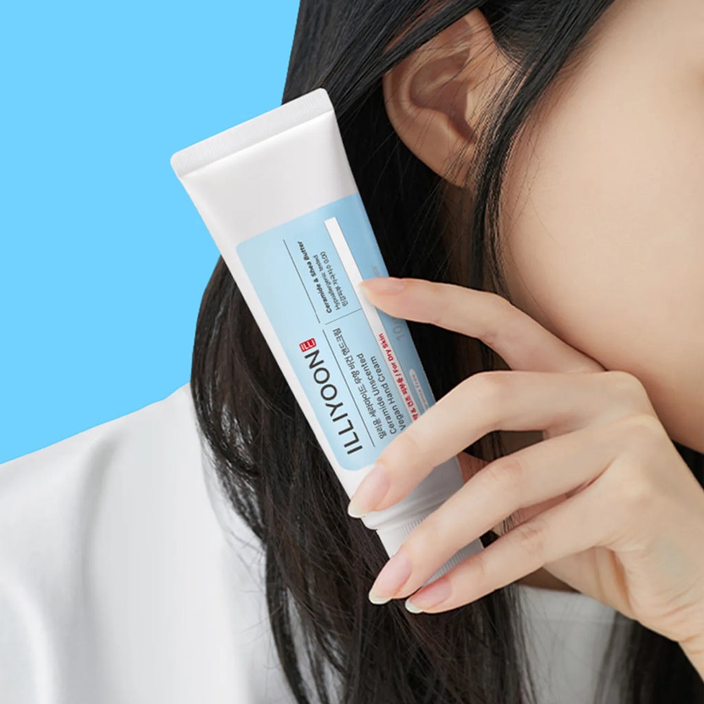 Illiyoon Ceramide Unscented Vegan Handcream 50ml snabbabsorberande handkräm med sheasmör och ceramider