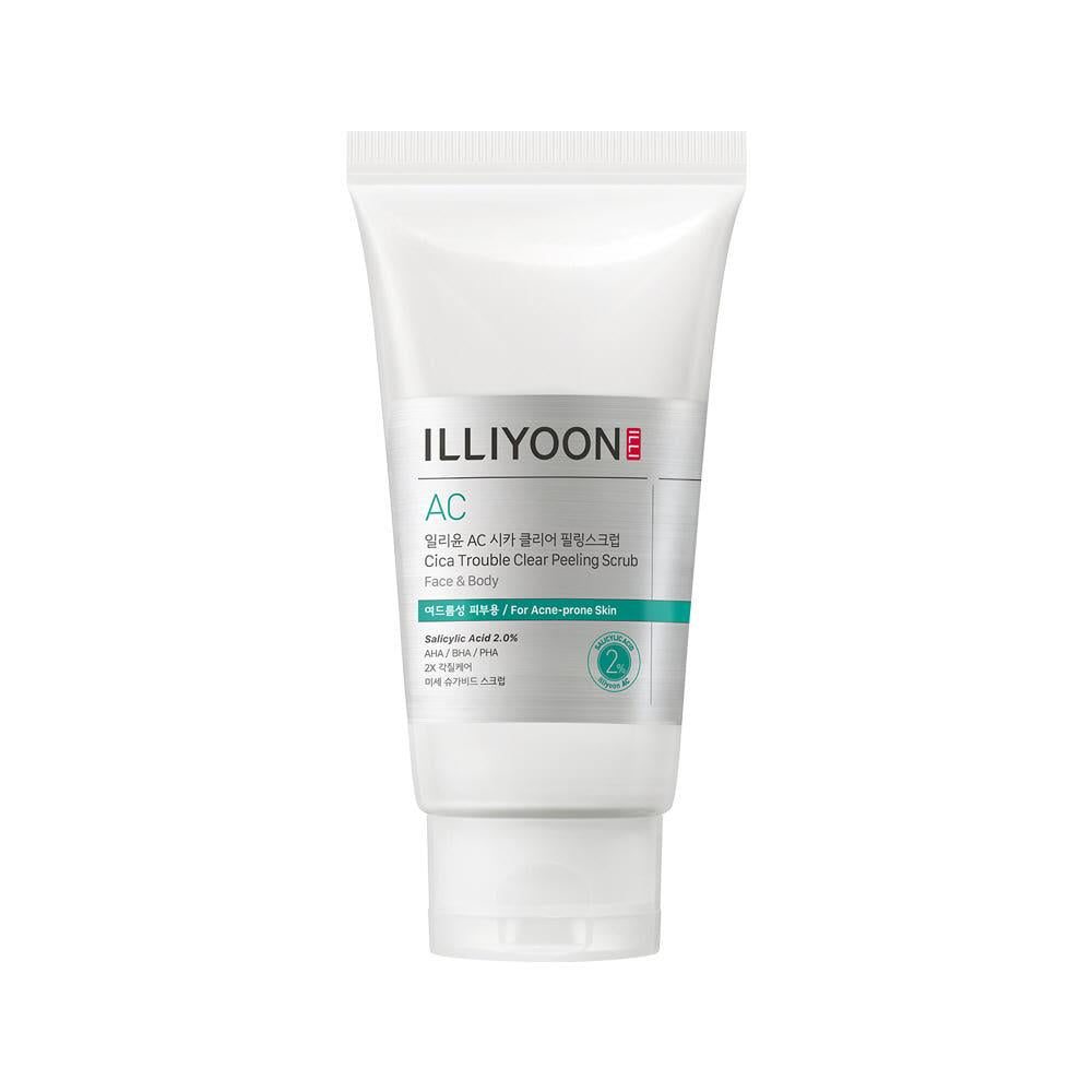 illiyoon Cica Acne Clear Peeling Scrub 200ml för kroppsakne och oren hud
