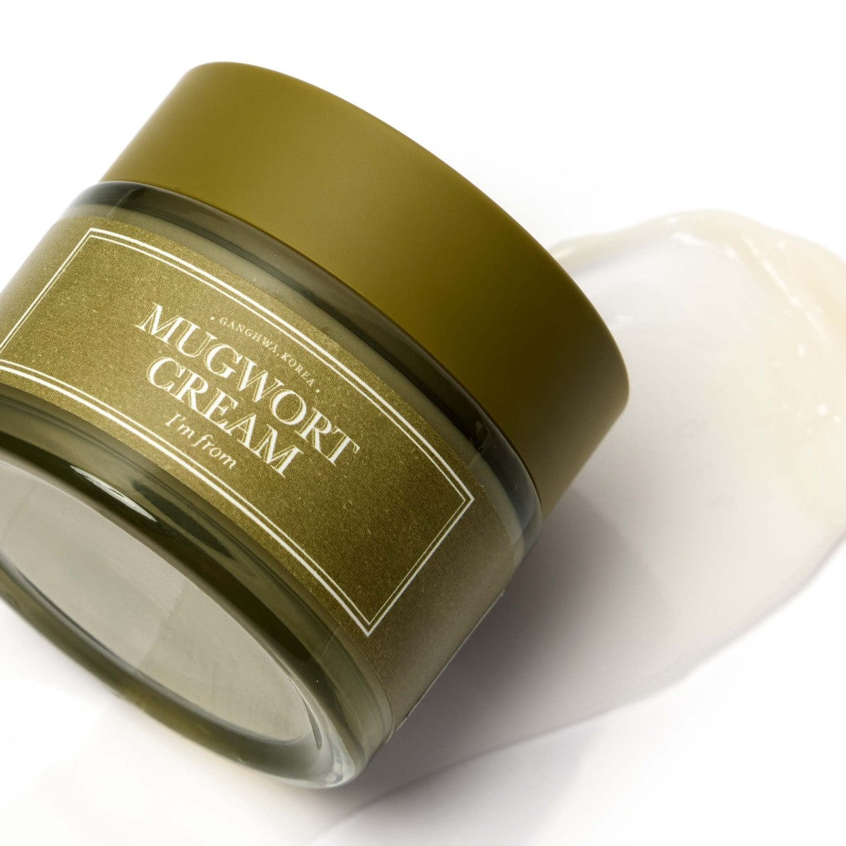 Gel cream textur av I'm From Mugwort Cream 50g lätt återfuktande ansiktskräm