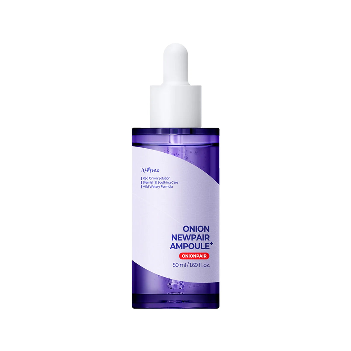 Isntree Onion Newpair Ampoule Plus 50 ml på vit bakgrund