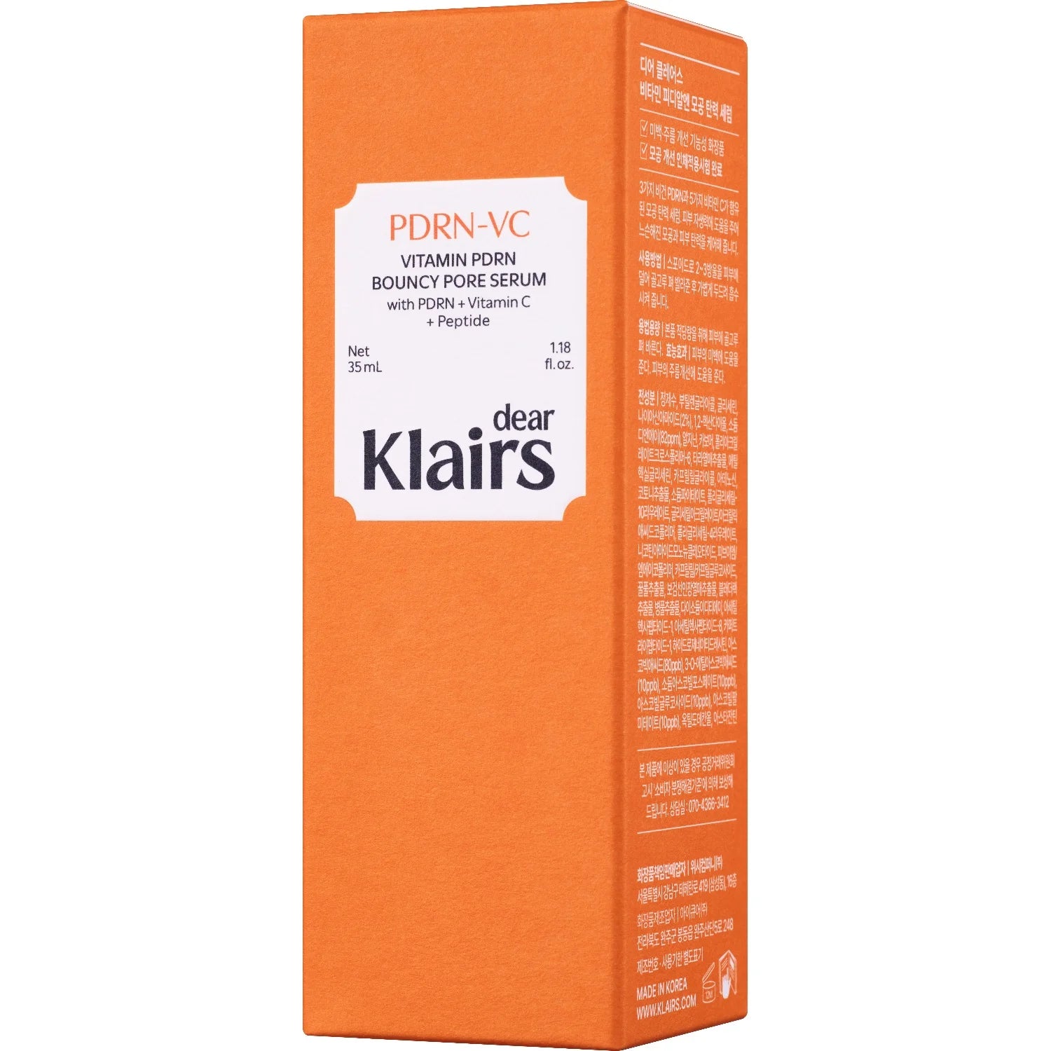Klairs Bouncy Pore Serum för synliga porer, elasticitet och spänst