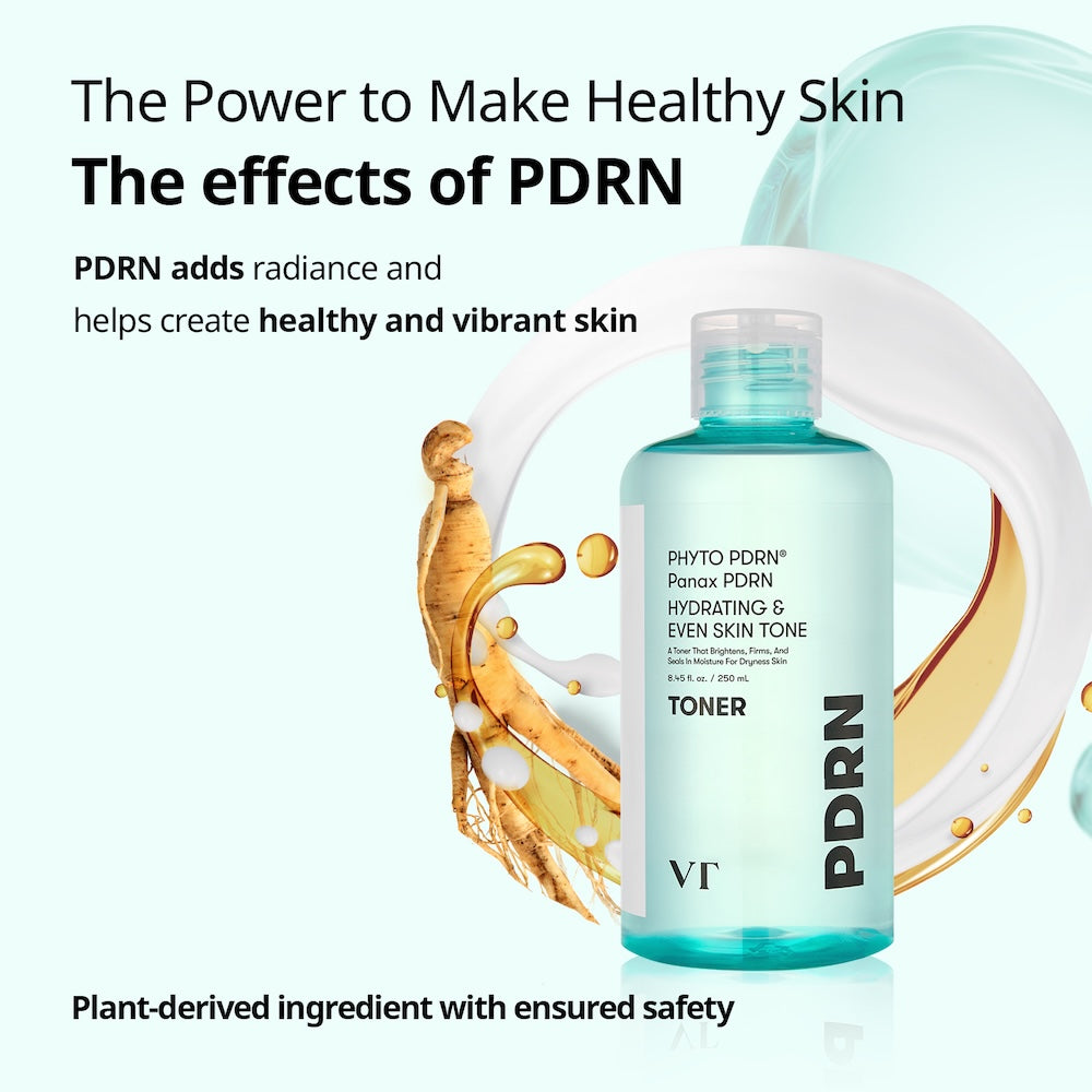 Koreansk PDRN toner för känslig hud med centella och panthenol