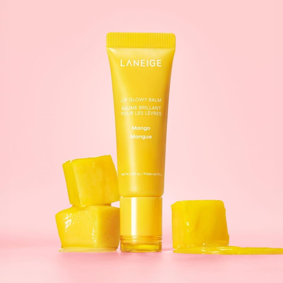 Laneige Lip Glowy Balm Mango med mjukgörande formula för torra och nariga läppar