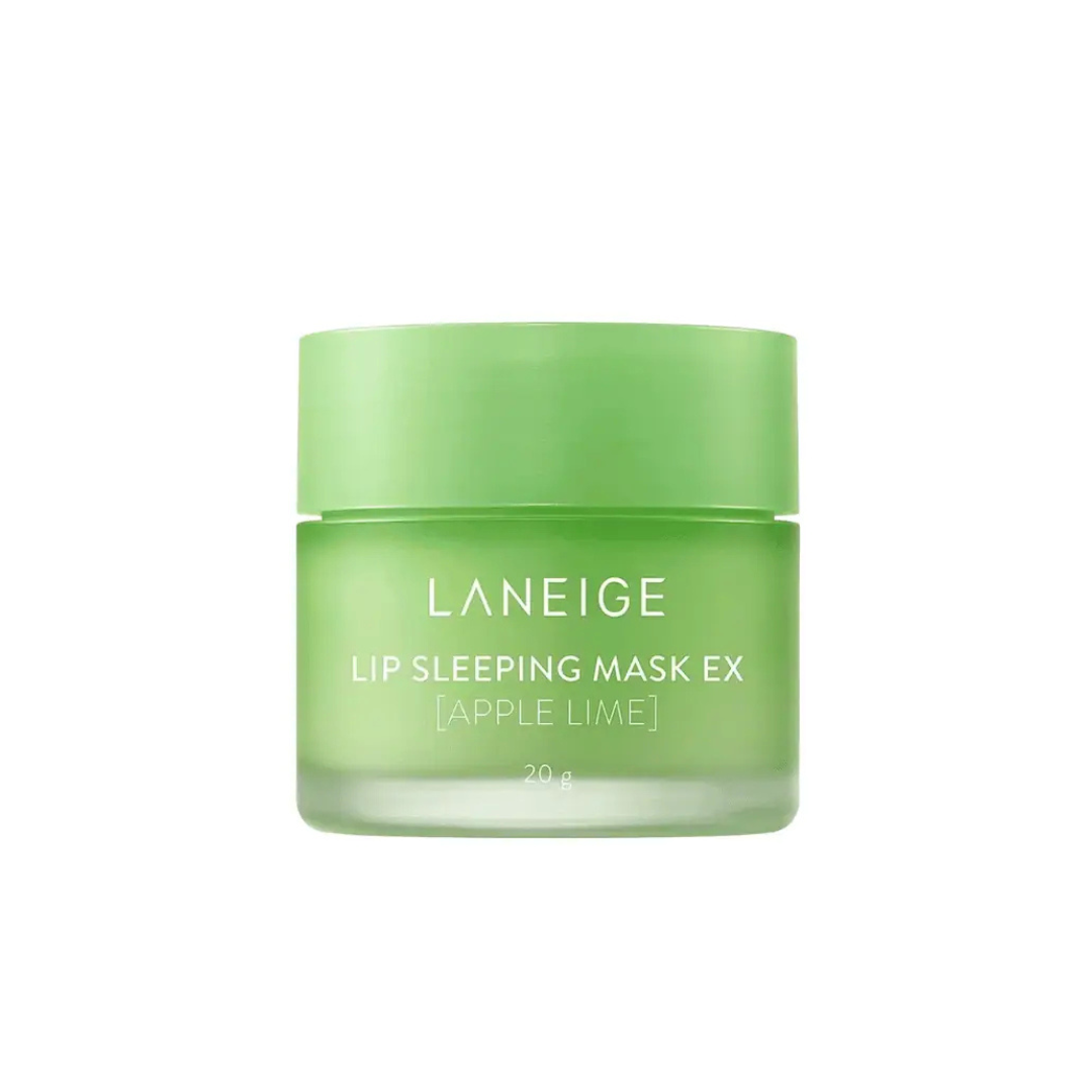 Laneige Lip Sleeping Mask EX Apple Lime 20g som återfuktar torra läppar över natten med hyaluronsyra och Berry Mix Complex