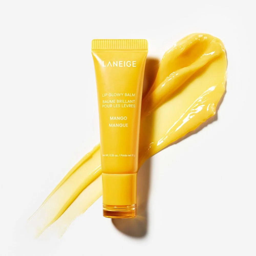 Återfuktande Laneige Lip Glowy Balm Mango för mjuka och glansiga läppar